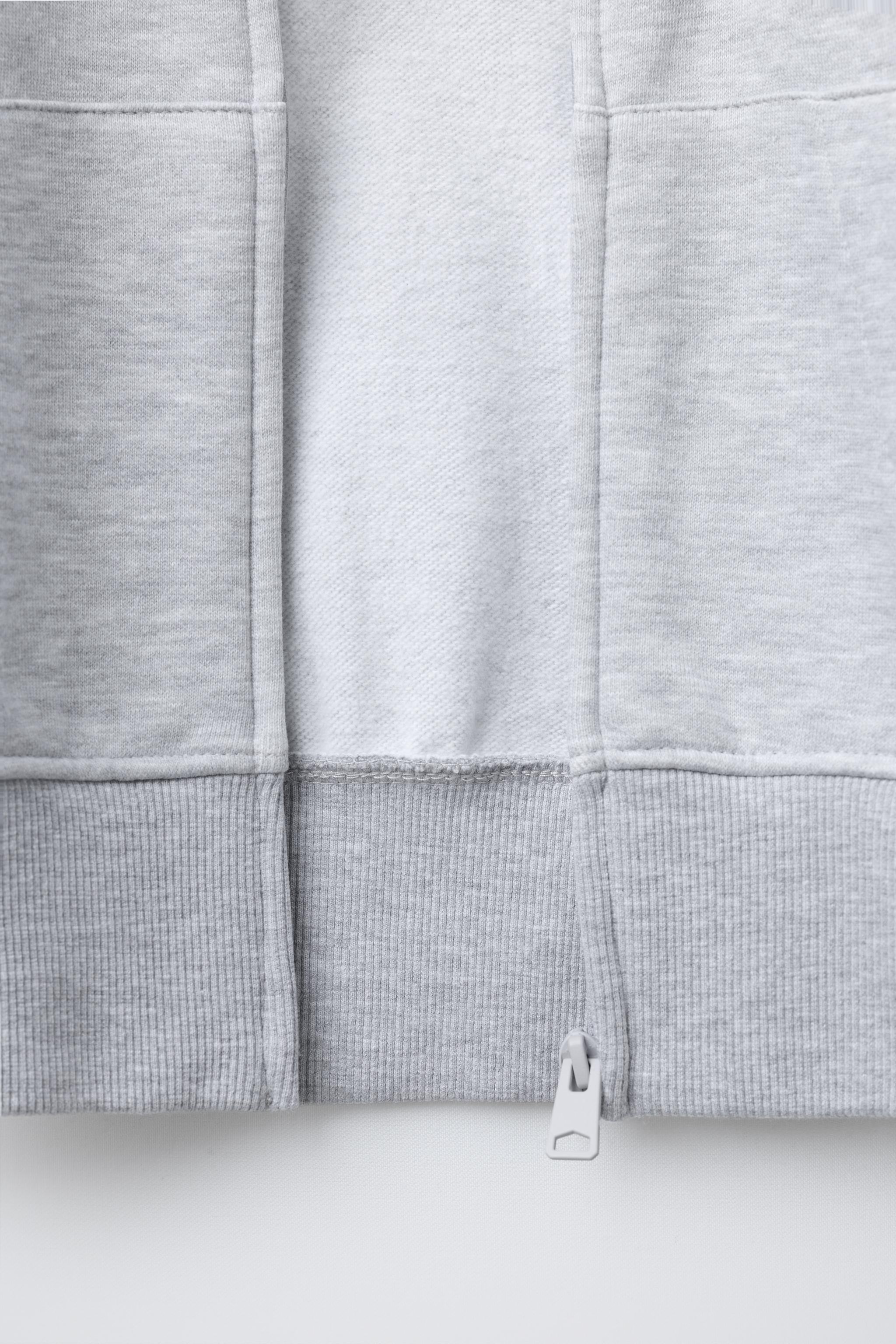 BASIC ZIP SWEATSHIRT